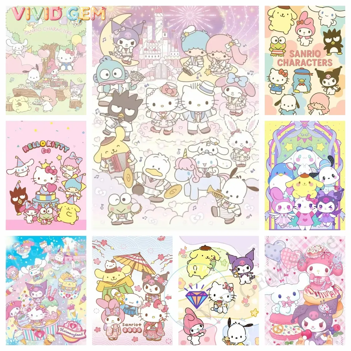 Diamond Painting Sanrio Family - Photo Mosaic Print recensie en prijs