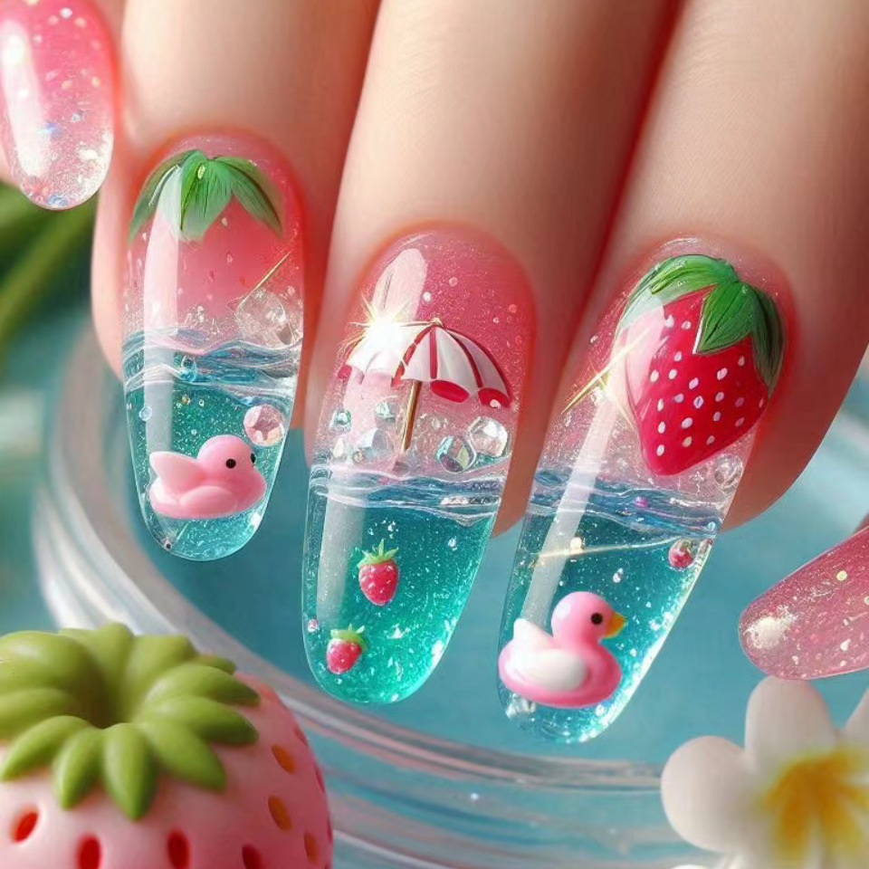 24 stks/set Middellange nepnag - Pressed Flower Art recensie en prijs