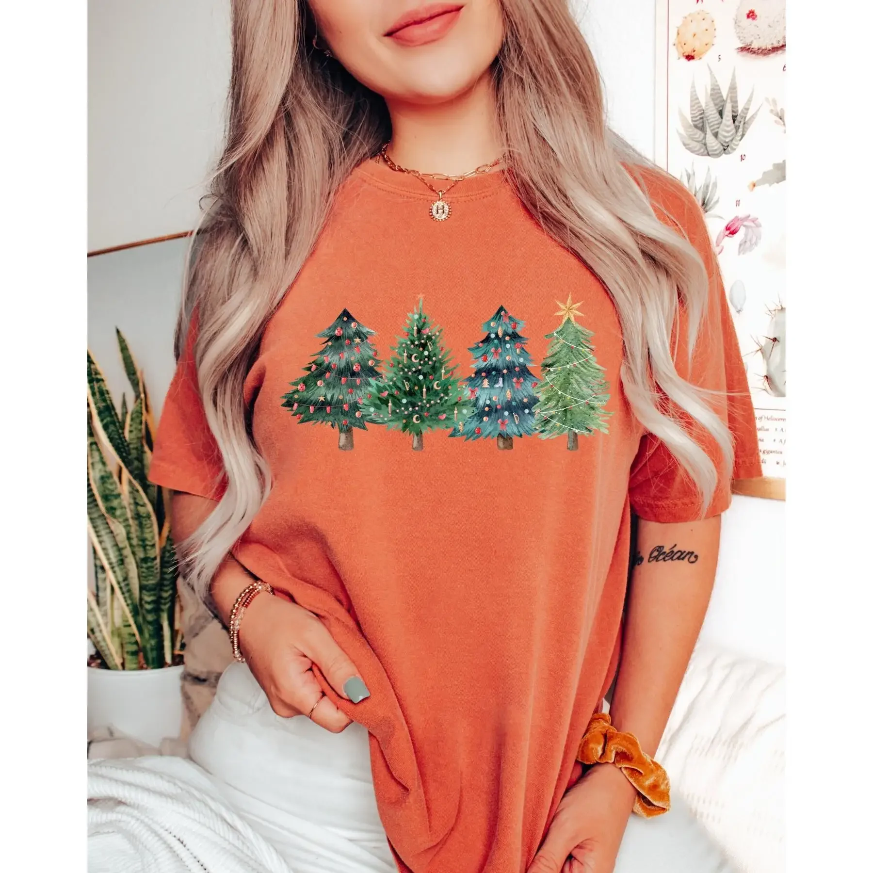 Kerstbomen T-shirt Kerstmis Le - Family Tree Print recensie en prijs