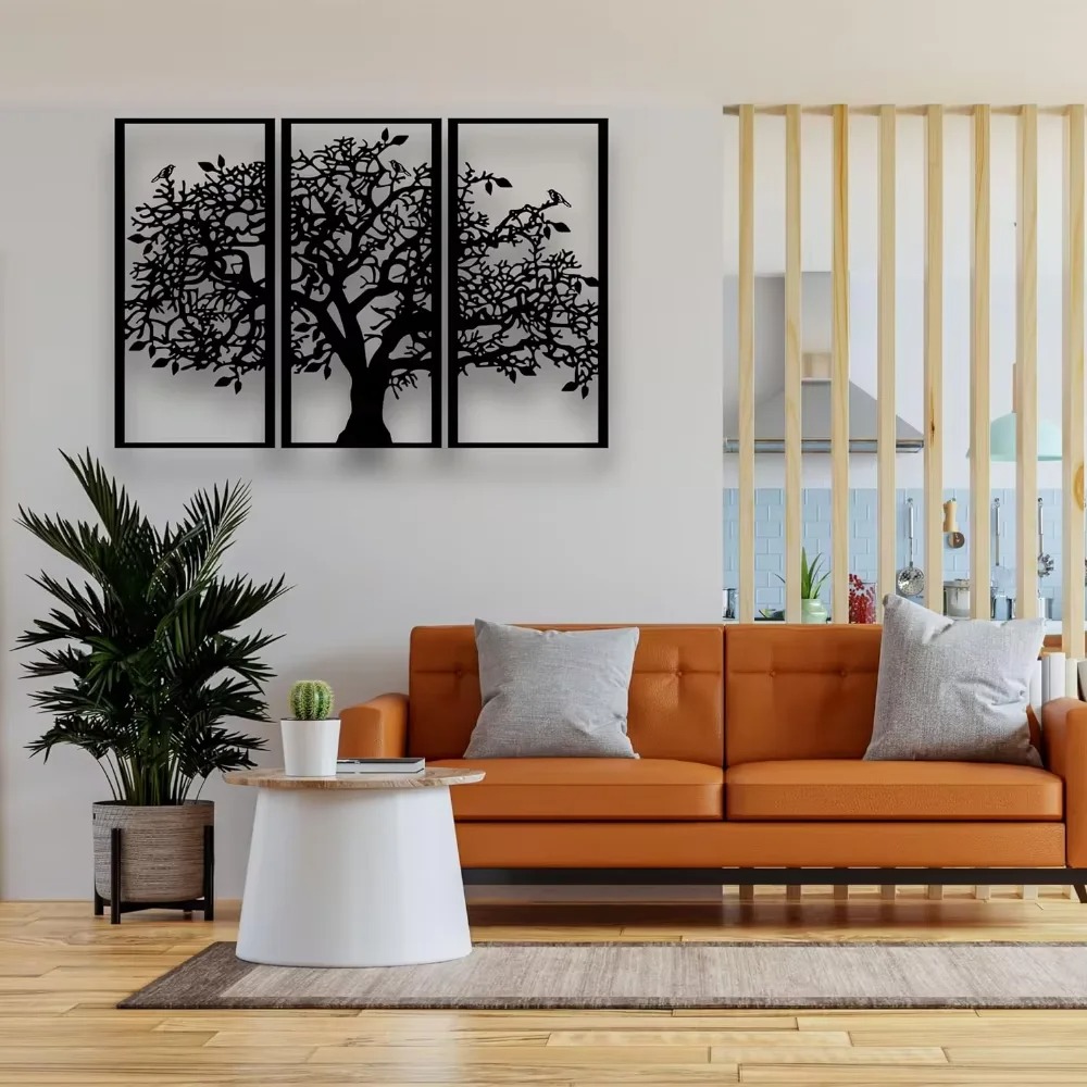 3-delige stamboom metalen wand - Family Tree Print recensie en prijs